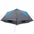 Teepee Zelt für 6 Personen Blau und Grau 431 x 366 x 185 cm