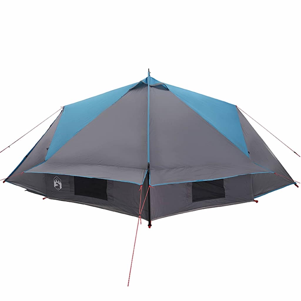 Teepee Zelt für 6 Personen Blau und Grau 431 x 366 x 185 cm