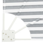 Balkon Sichtschutz Anthrazit und Weiß 160 x 160 cm Polyester