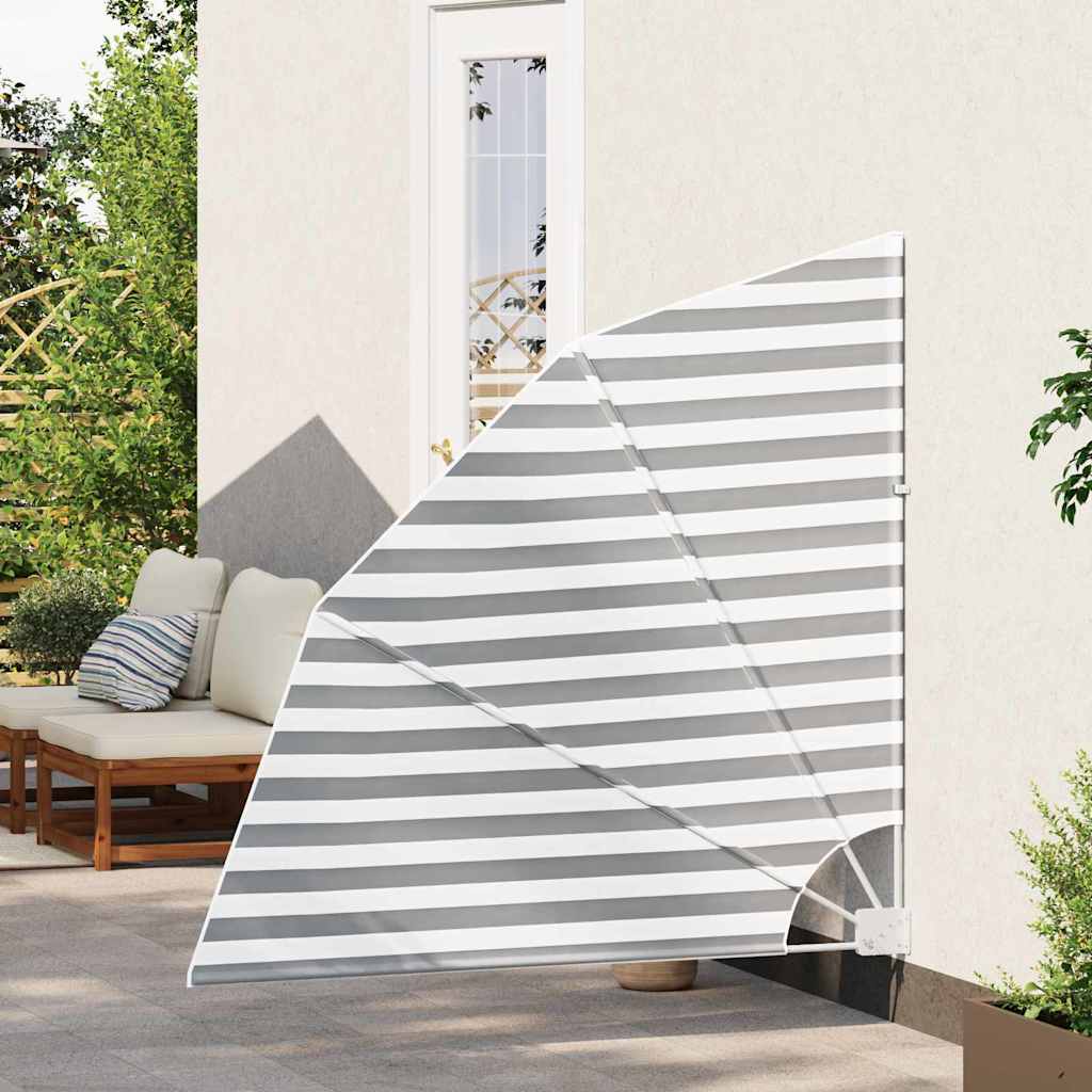 Balkon Sichtschutz Anthrazit und Weiß 160 x 160 cm Polyester
