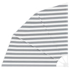 Balkon Sichtschutz Anthrazit und Weiß 160 x 160 cm Polyester