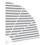 Balkon Sichtschutz Anthrazit und Weiß 160 x 160 cm Polyester