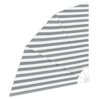 Balkon Sichtschutz Anthrazit und Weiß 160 x 160 cm Polyester