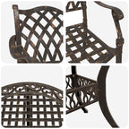 Garten Essgruppe 5 pcs Bronze Aluminium