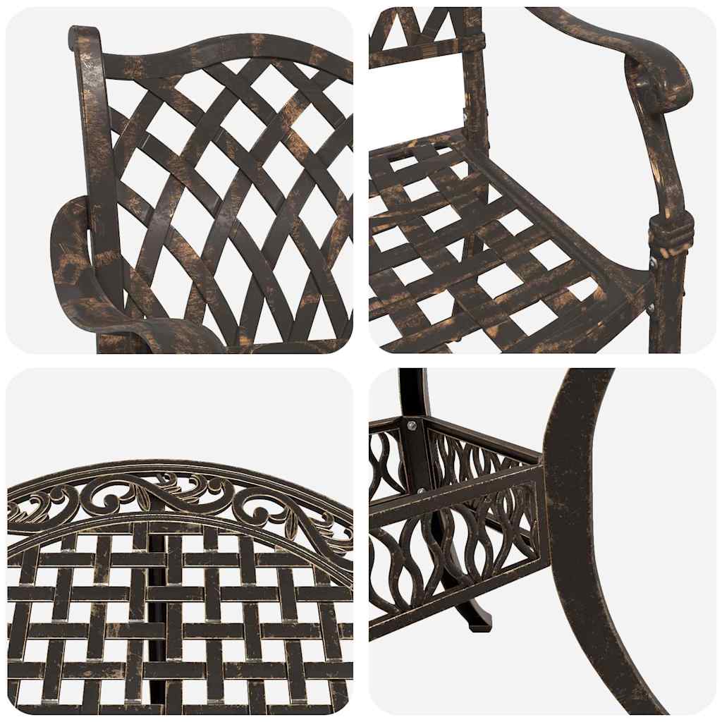 Garten Essgruppe 5 pcs Bronze Aluminium