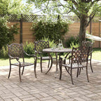 Garten Essgruppe 5 pcs Bronze Aluminium