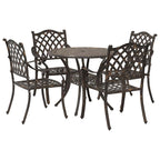 Garten Essgruppe 5 pcs Bronze Aluminium