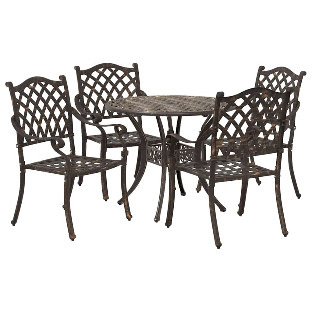 Garten Essgruppe 5 pcs Bronze Aluminium
