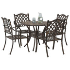 Garten Essgruppe 5 pcs Bronze Aluminium