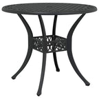 Garten Essgruppe 5 pcs Schwarz Aluminium