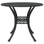 Garten Essgruppe 5 pcs Schwarz Aluminium