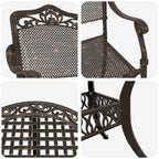 Garten Essgruppe 7 pcs Bronze Aluminium