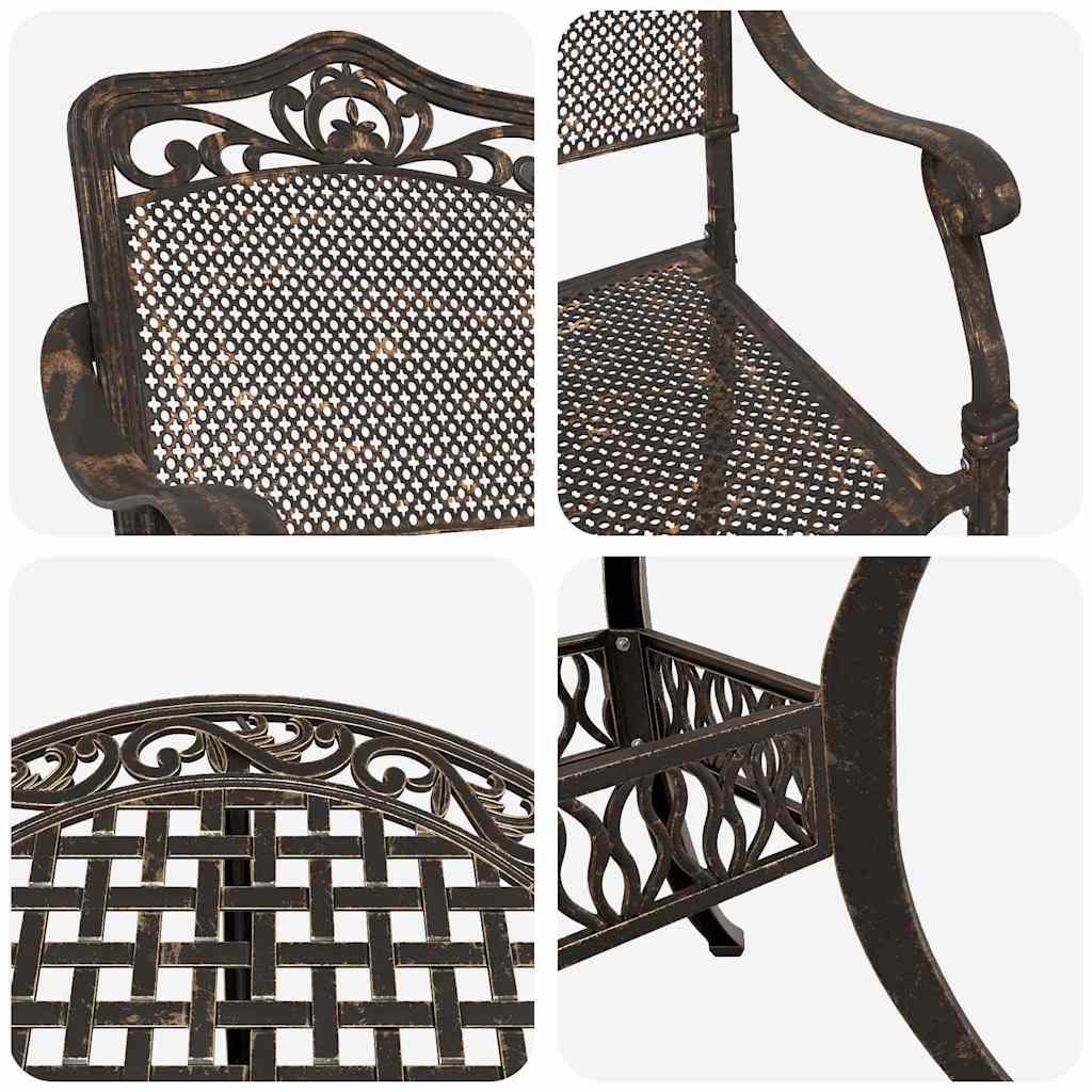 Garten Essgruppe 7 pcs Bronze Aluminium