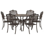 Garten Essgruppe 7 pcs Bronze Aluminium