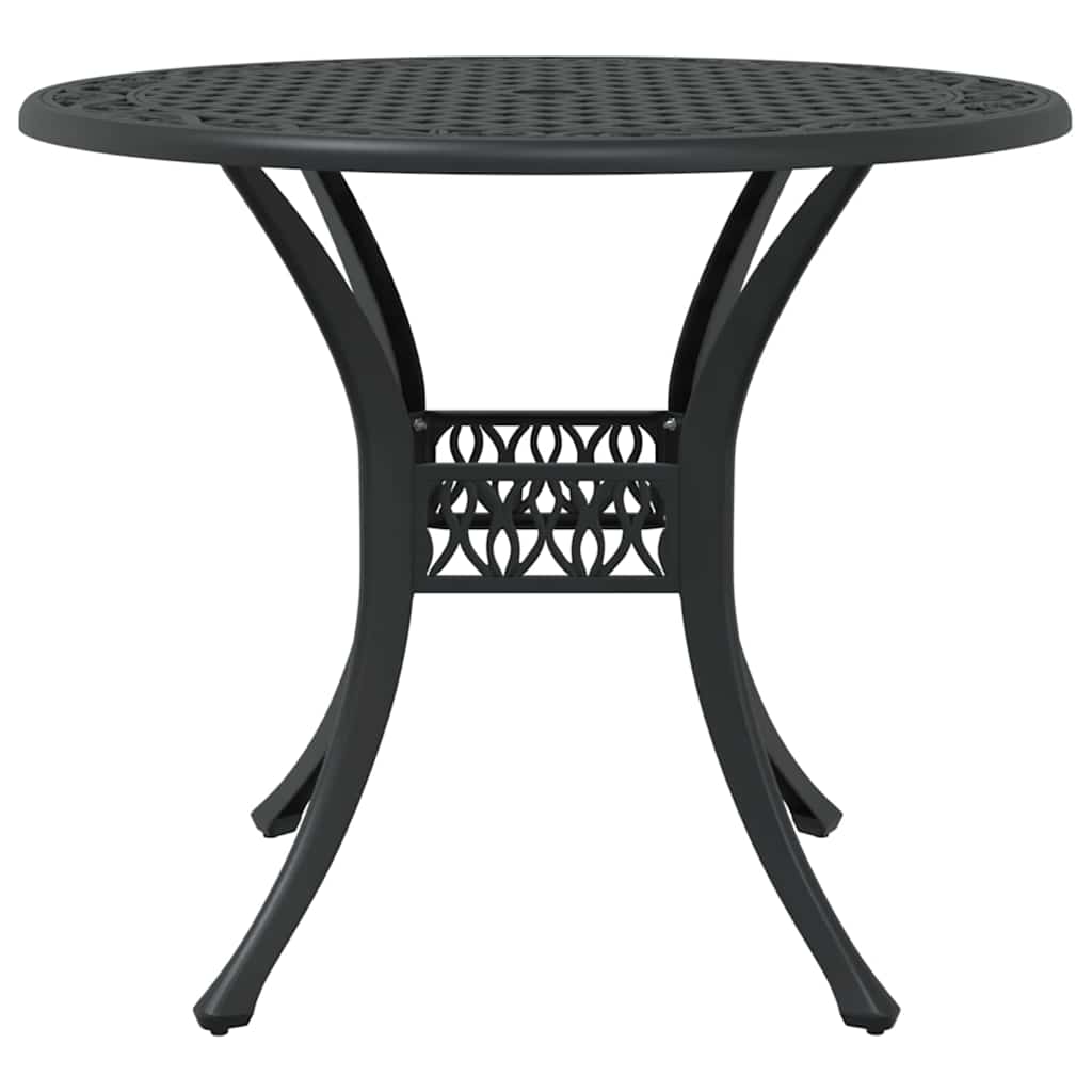 Garten Essgruppe 5 pcs Schwarz Aluminium