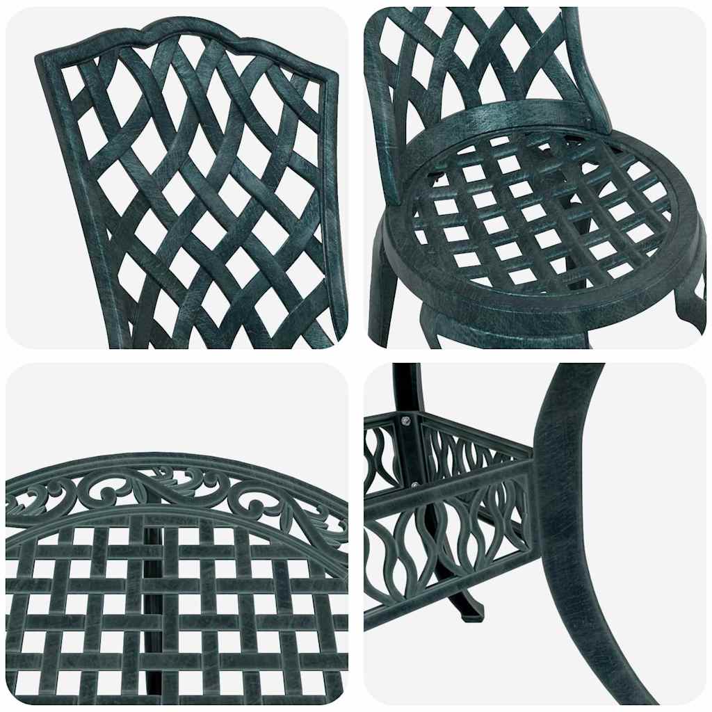 Garten Essgruppe 5 pcs Grün Aluminium