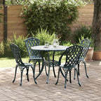 Garten Essgruppe 5 pcs Grün Aluminium