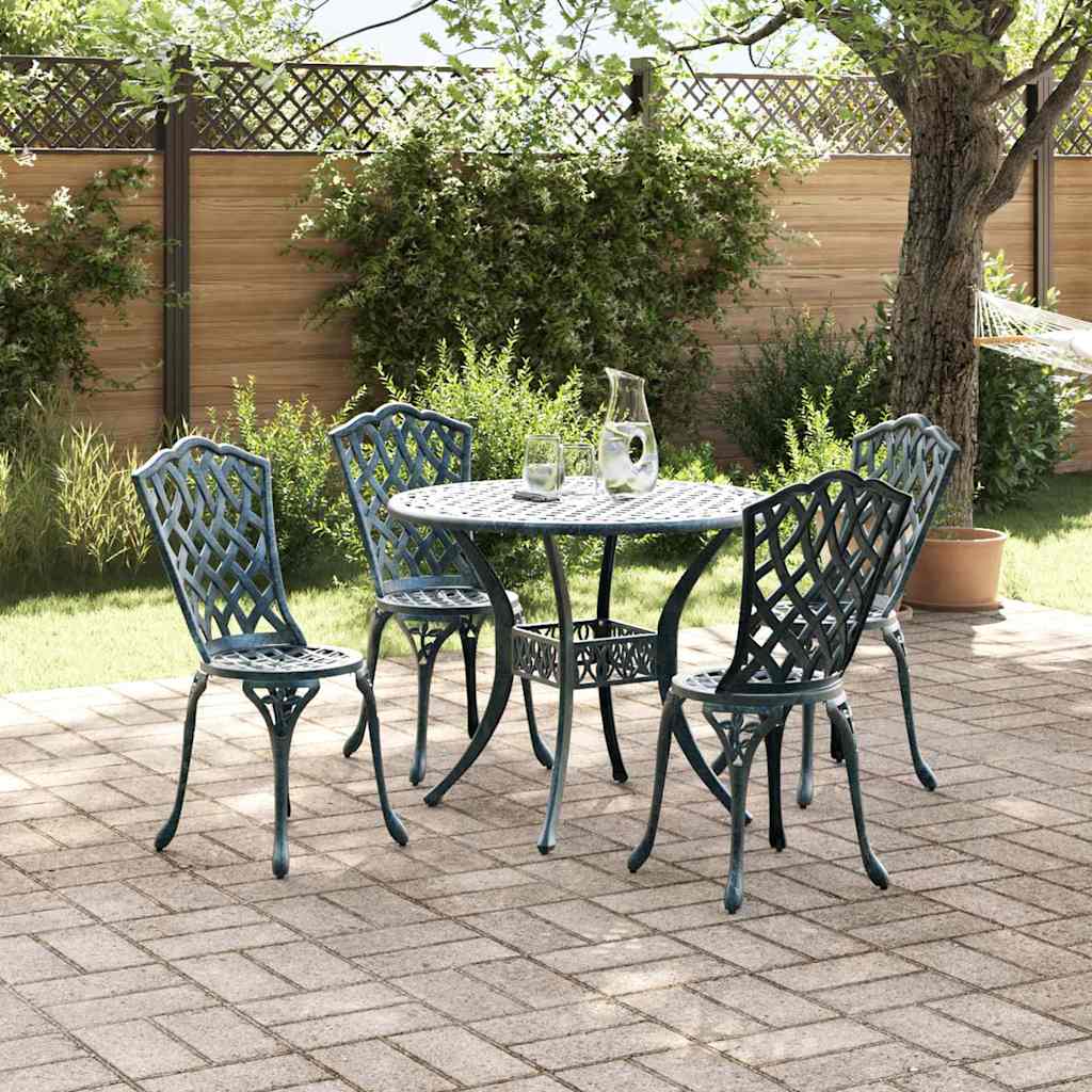 Garten Essgruppe 5 pcs Grün Aluminium