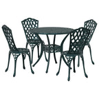 Garten Essgruppe 5 pcs Grün Aluminium
