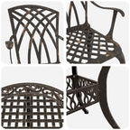 Garten Essgruppe 5 pcs Bronze Aluminium