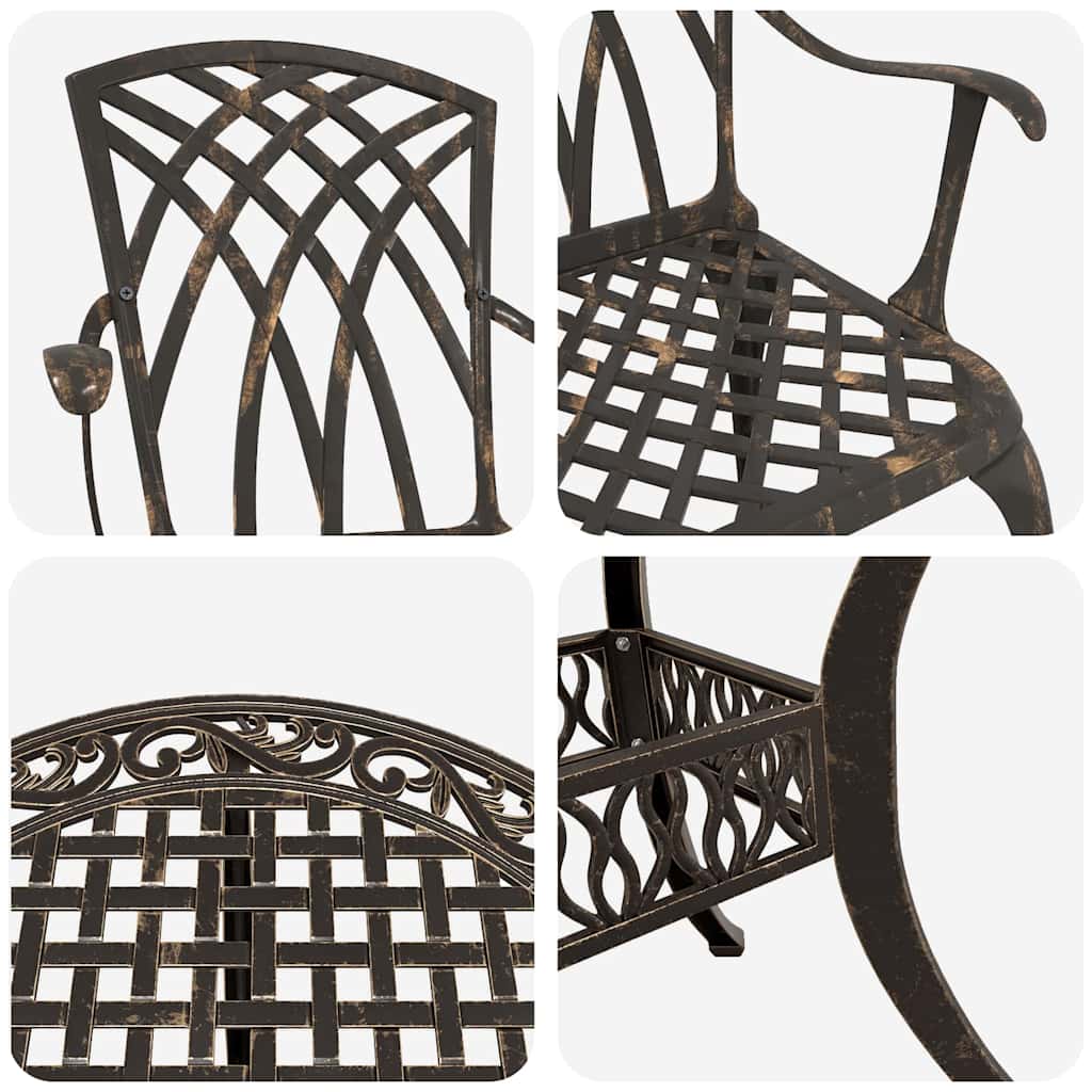 Garten Essgruppe 5 pcs Bronze Aluminium