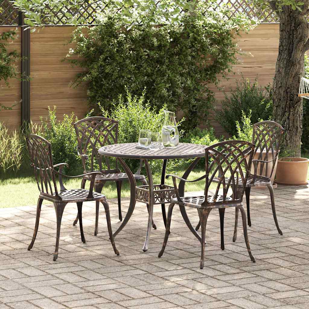 Garten Essgruppe 5 pcs Bronze Aluminium