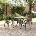 Garten Essgruppe 5 pcs Bronze Aluminium