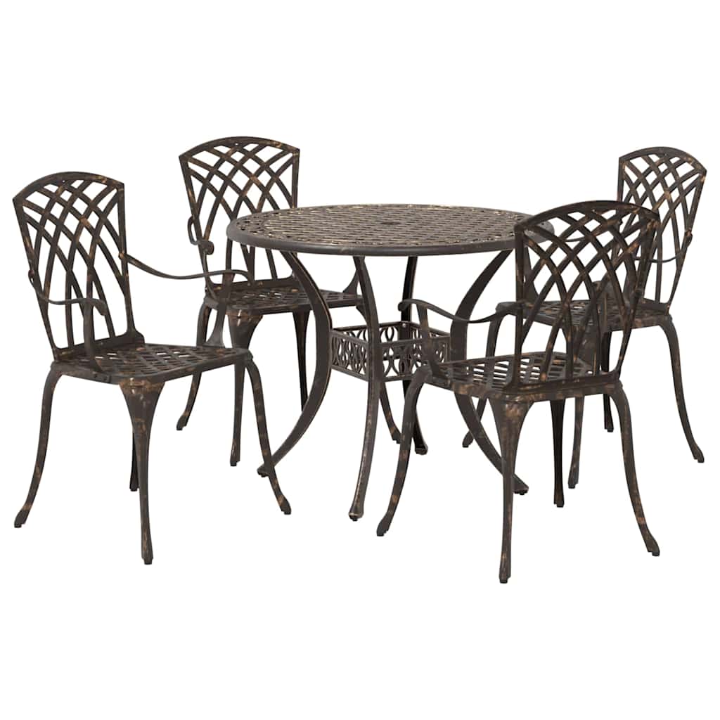 Garten Essgruppe 5 pcs Bronze Aluminium