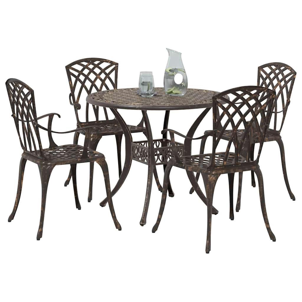 Garten Essgruppe 5 pcs Bronze Aluminium