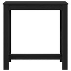 Bartisch Schwarz Eichen-Optik 102 x 50 x 103,5 cm Holzwerkstoff