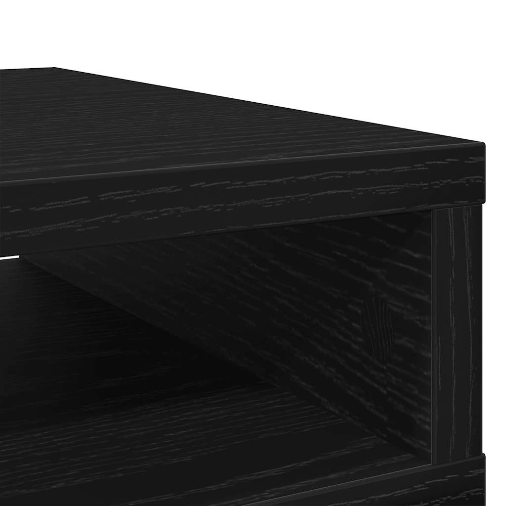 Monitorständer Schwarz Eichen-Optik 50x27x15 cm Holzwerkstoff