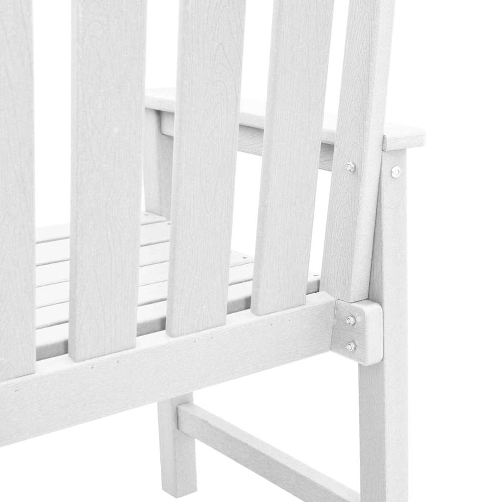 Garten-Esszimmerstuhl 2 pcs Weiß 65,5 x 59 x 88 cm HDPE