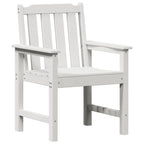 Garten-Esszimmerstuhl 2 pcs Weiß 65,5 x 59 x 88 cm HDPE