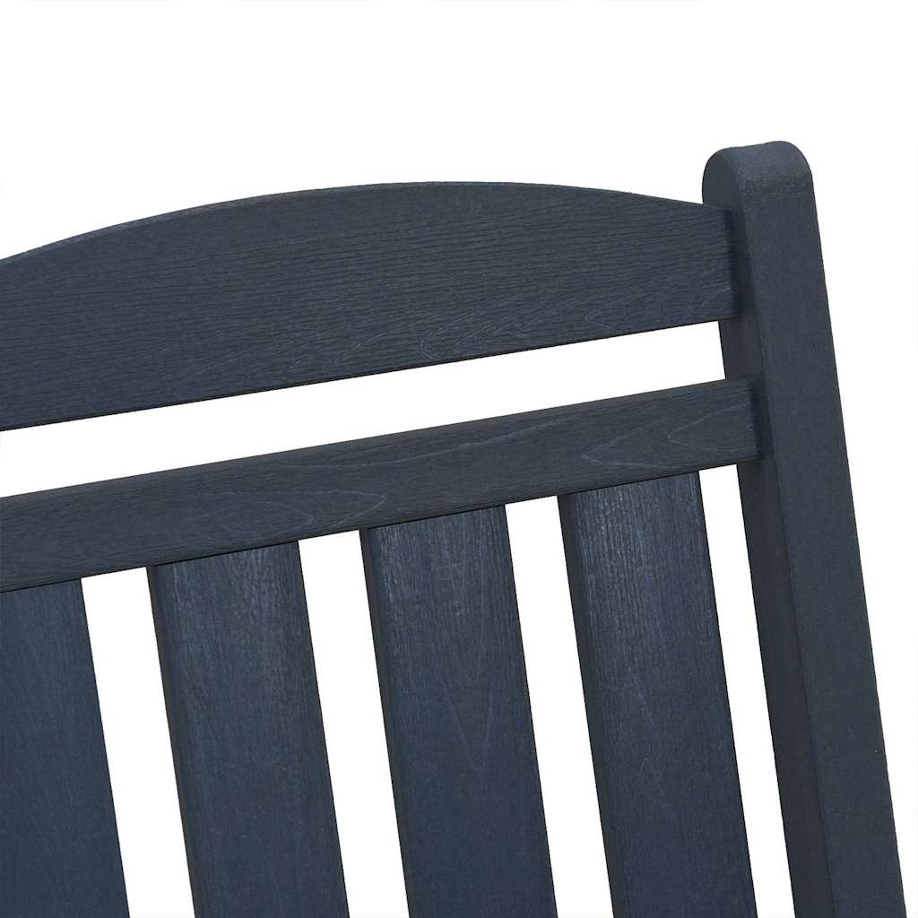 Schaukelstuhl für den Garten Marineblau 92 x 70 x 108cm HDPE
