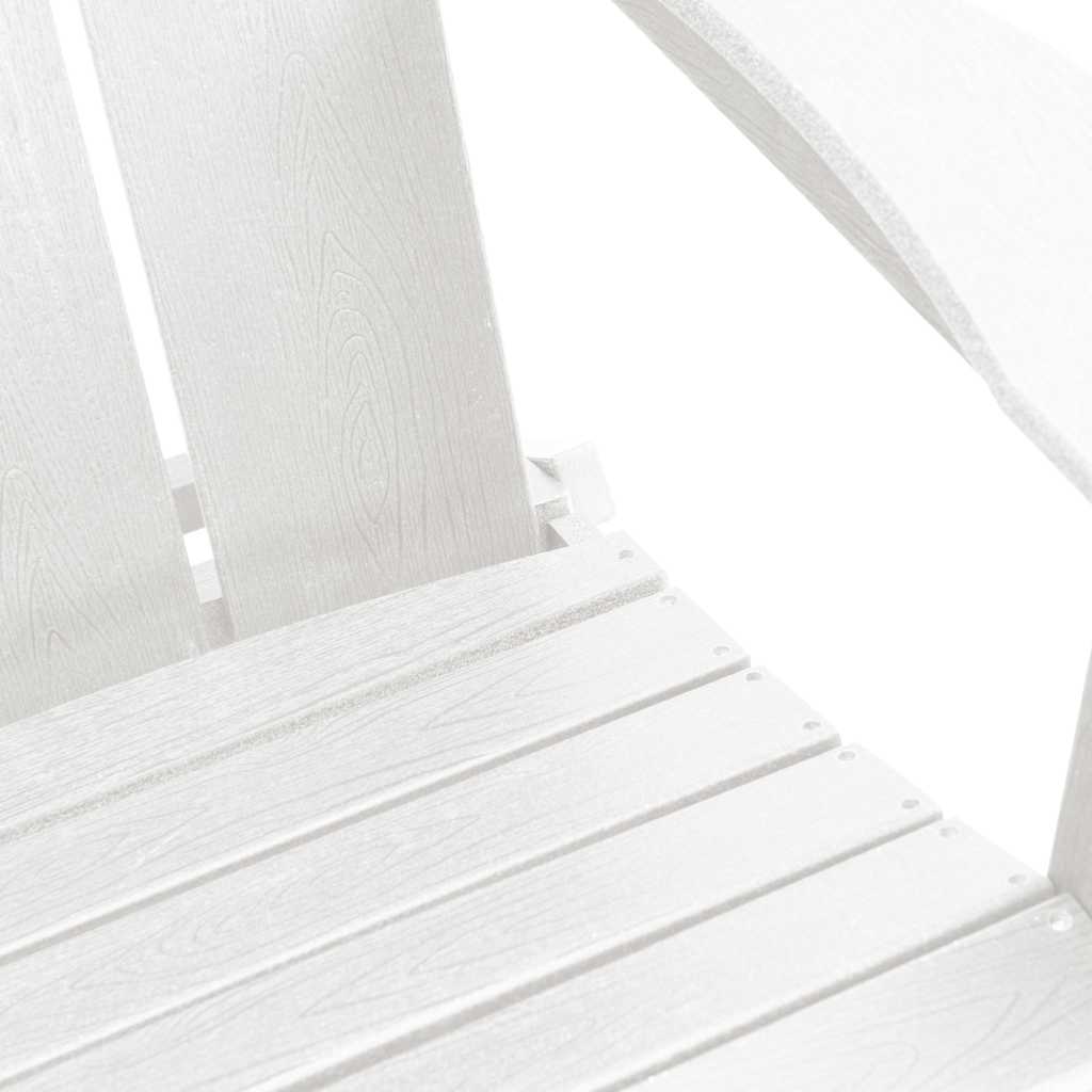 Klappbarer Adirondack-Stuhl Weiß 80,5 x 74,5 x 92 cm HDPE