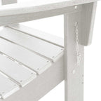 Klappbarer Adirondack-Stuhl Weiß 80,5 x 74,5 x 92 cm HDPE