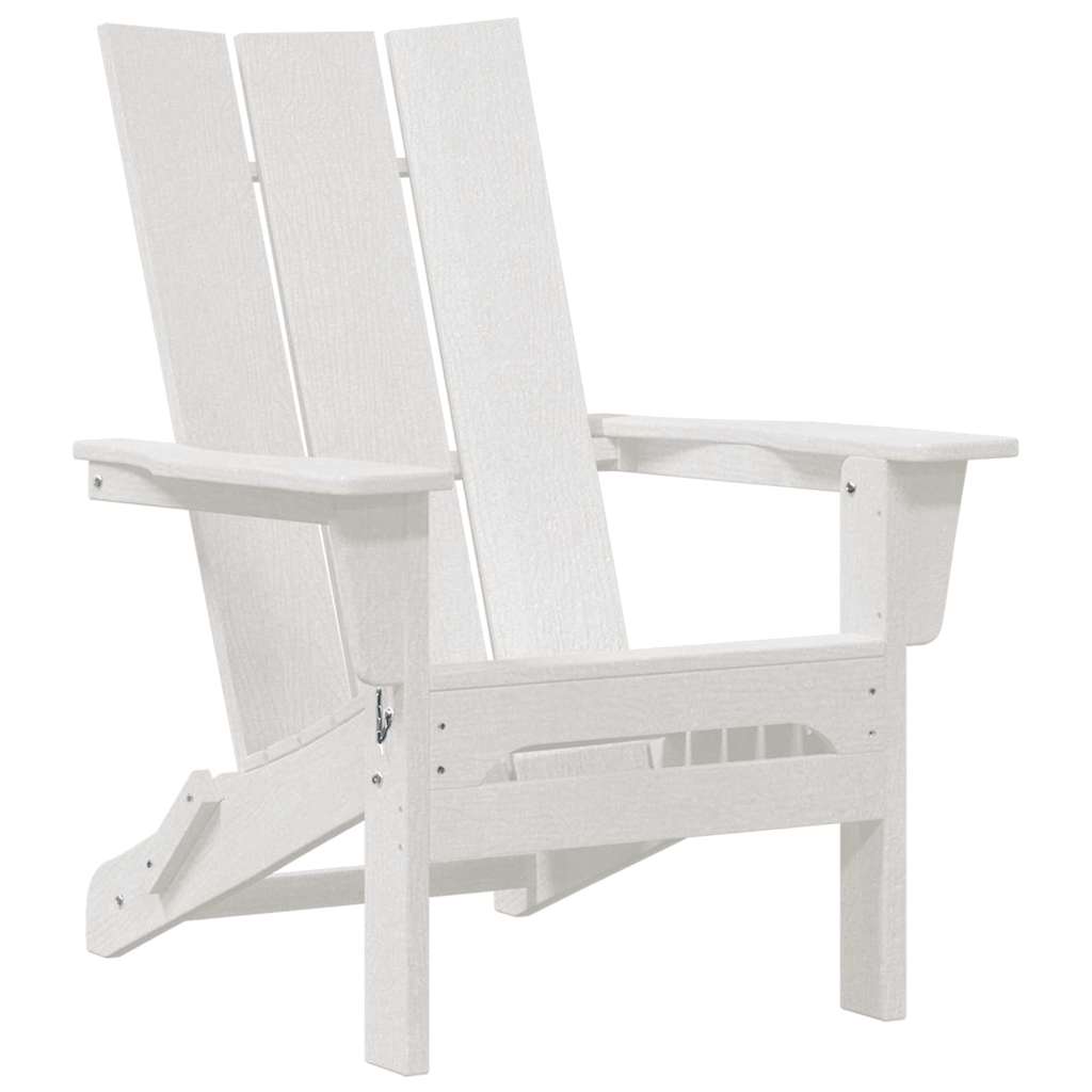 Klappbarer Adirondack-Stuhl Weiß 80,5 x 74,5 x 92 cm HDPE