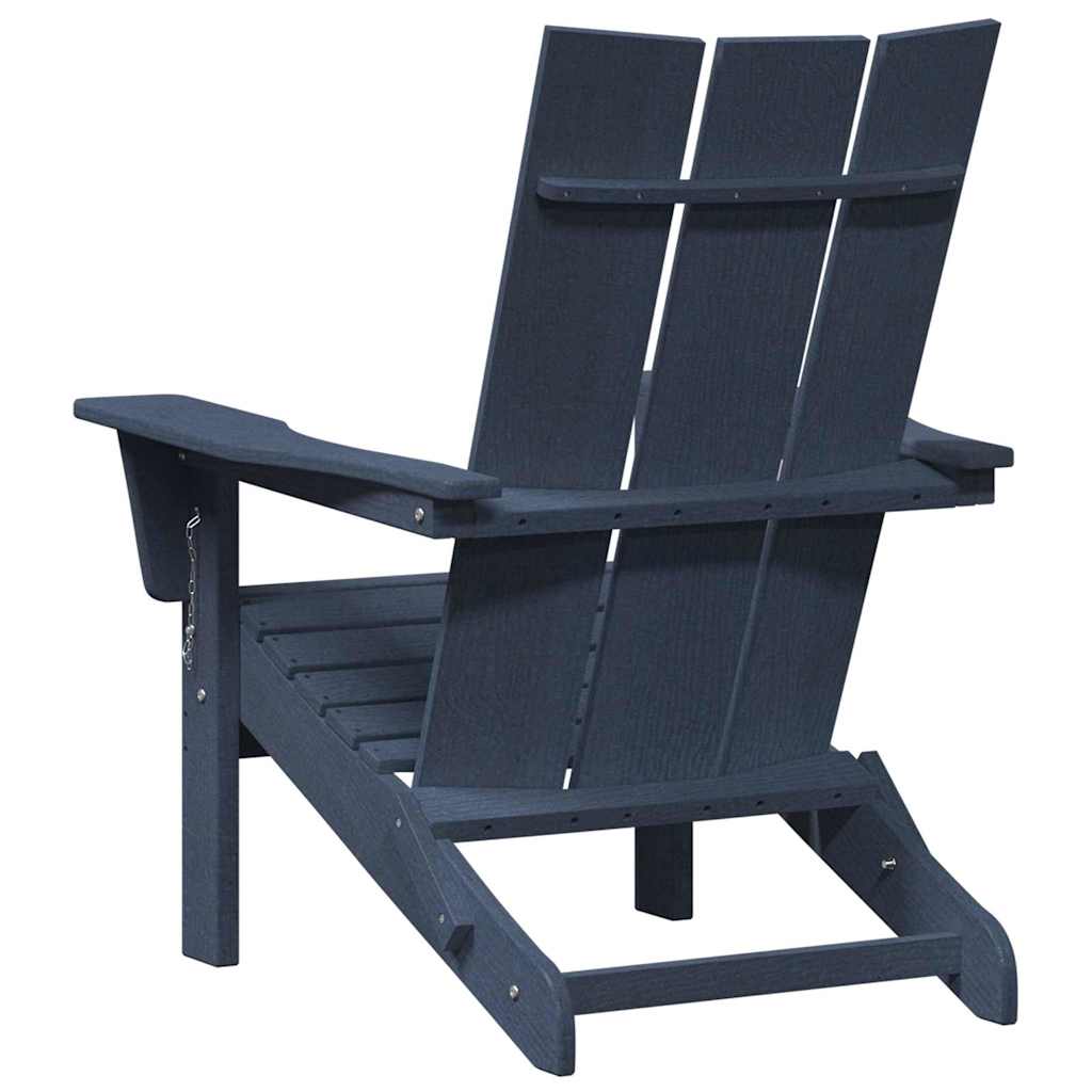Klappbarer Adirondack-Stuhl Marineblau 80,5 x 74,5 x 92 cm HDPE