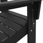 Klappbarer Adirondack-Stuhl Schwarz 80,5 x 74,5 x 92 cm HDPE