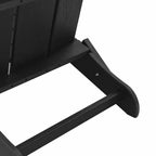 Klappbarer Adirondack-Stuhl Schwarz 80,5 x 74,5 x 92 cm HDPE