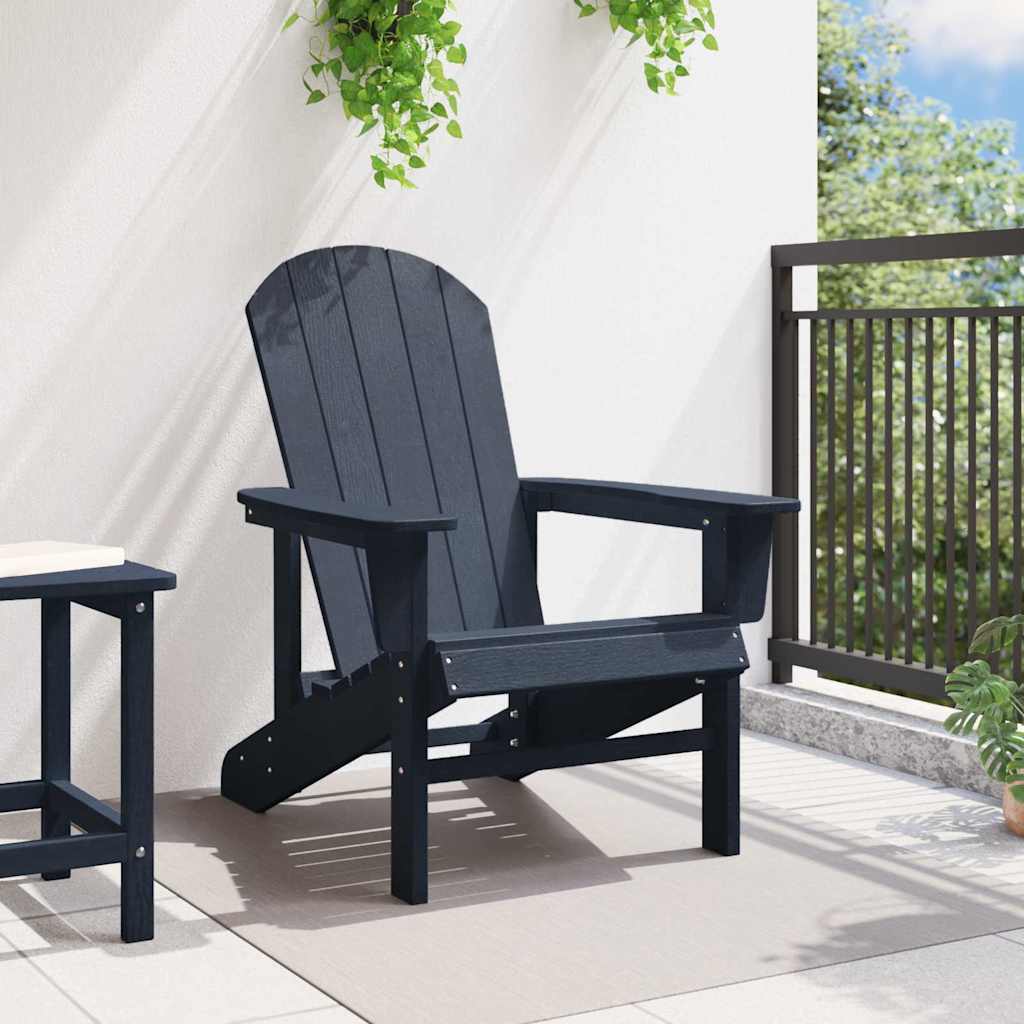 Adirondack-Stuhl Marineblau 82 x 74 x 92 cm HDPE