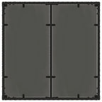 Garten Essgruppe 3 pcs Schwarz Poly-Rattan
