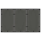 Garten Essgruppe 7 pcs Schwarz Poly-Rattan