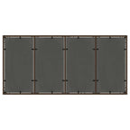 Garten Essgruppe 7 pcs Braun Poly-Rattan