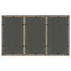 Garten Essgruppe 5 pcs Grau Poly-Rattan