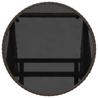 Garten Bistro Set 3 pcs Braun Poly-Rattan