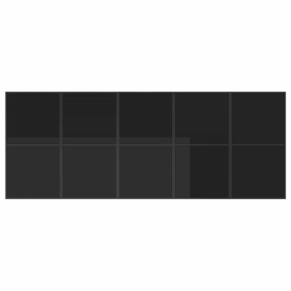 Garten Essgruppe 11 pcs Schwarz Stahl