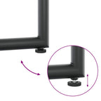 Garten Essgruppe 9 pcs Schwarz Stahl