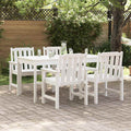 Gartenstuhl 4 pcs Weiß 65,5 x 59 x 88 cm Polyethylen