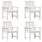 Gartenstuhl 4 pcs Weiß 65,5 x 59 x 88 cm Polyethylen